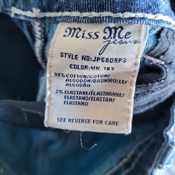 Miss Me Denim Cuffed Capri Jeans Women's 25 - Picture 8 of 8